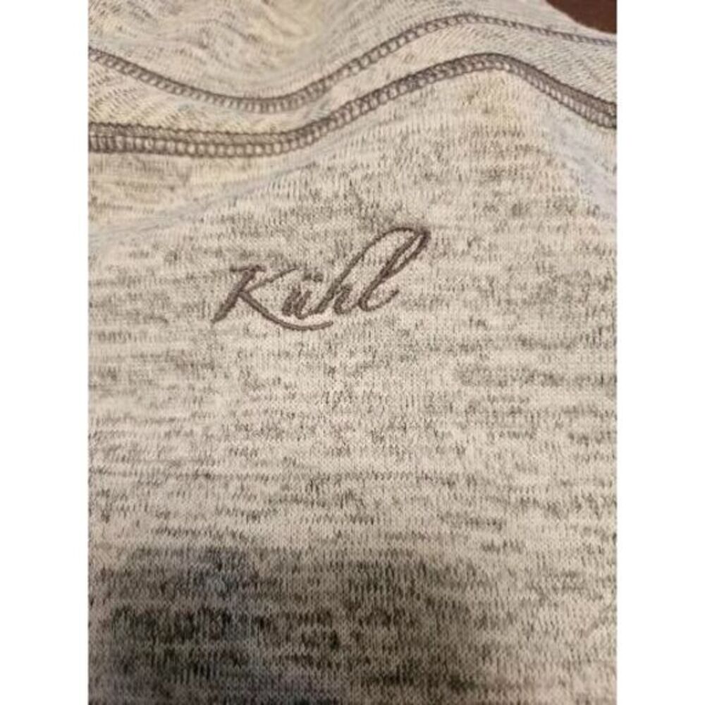 Kühl 'Lea' Dress Heathered Grey Size M Stretch Warmth Cowl Neck Thumb‎ Holes